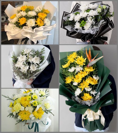 贵州黔西南州白事花束代送
